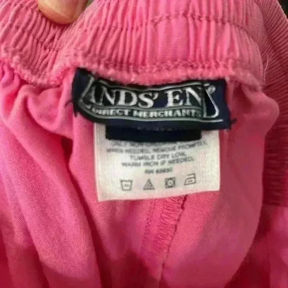 Lands End Girls Size 12 Pink Skort Stretch Button - Picture 4 of 6